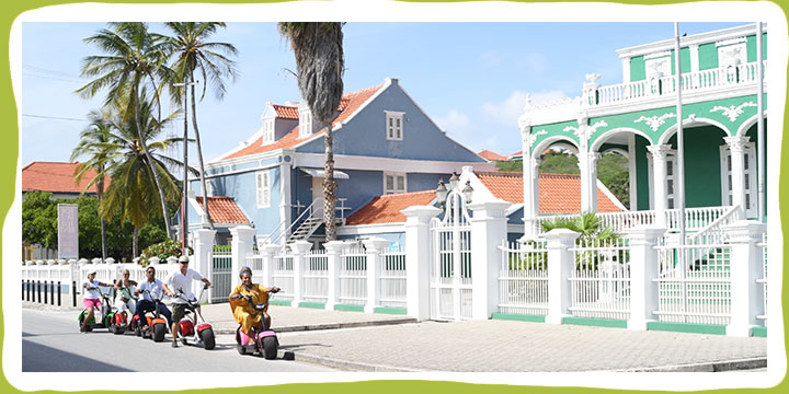 E-scooter tour door Willemstad